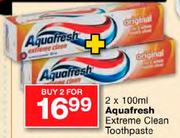 Aquafresh Extreme Clean Toothpaste-2 x 100ml