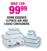 Home Essence 14 Piece Air & Liquid Containers
