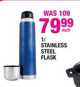 1L Stainless Steel Flask-Each