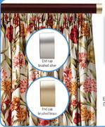 Curtain Track Clip-On-Wood Rod(Mahogany Colour Only)-2m