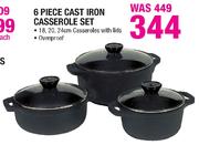 6 Piece Cast Iron Casserole Set