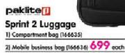 Paklite Sprint 2 Luggage Mobile Business Bag-Each