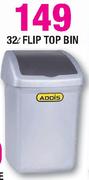 Addis 32L Flip Top Bin-Each