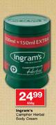 Ingram's Camphor Herbal Body Cream-650g