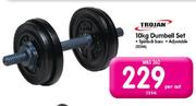 Trojan 10Kg Dumbell Set-Per Set