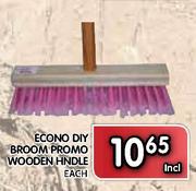 Econo Diy Broom Promo Wooden Hndle-Each