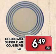 Golden Mile Dinner Plate Col / Stripes-Each