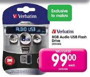 Verbatim 8GB Audio USB Flash Drive Each