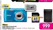 Nikon S3300 Digital Camera Bundle-Each