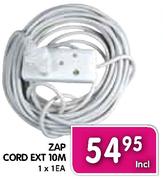 Zap Cord Ext 10M-Each