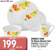 Spring Time 16 Piece Dinner Set-Per Set