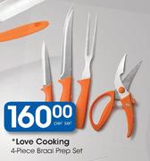 Love Cooking 4-Piece Braai Prep Set