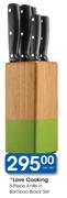 Love Cooking 5-Piece Knife in Bamboo Block Set