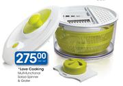 Love Cooking Multi-Functional Salad Spinner & Grater-Per Set