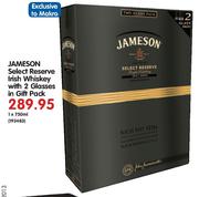 Jameson Select Reserve Irish Whiskey With 2 Glasses In Gift Pack-1X750ml