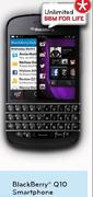 Blackberry Q10 Smartphone-On Straight Up 200