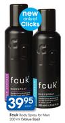 Fcuk Body Spray For Men-200ml Each