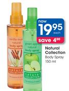 Natural Collection Body Spray-150ml Each