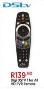 Digi DSTV 1 For All HD PVR Remote