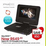 Stylus PD701 Portable DVD Player