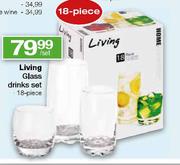 Living Glass Drinks Set-18 Piece