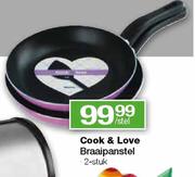 Cook & Love Braaipanstel-2 Stuk