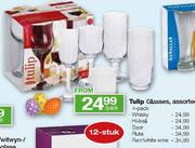 Tulip Beer Glasses, Assorted-4 Pack