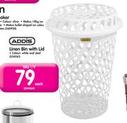 Addis Linen Bin With Lid