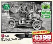 LG 43" Full HD LED TV 42LN5100