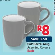 PnP Barrell Mug Assorted Colours Each