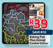 Baking-Pan Plus Animal Cookie Cutter