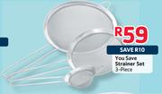 You Save Strainer Set-3-Piece