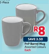 PnP Barrel Mug Assorted Colours-Each