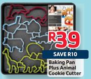 Baking Pan Plus Animal Cookie Cutter
