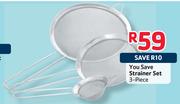 You Save Strainer Set-3 Piece
