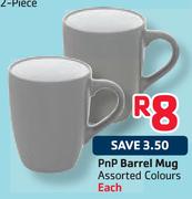 PnP Barrel Mug Assorted Colours -Each
