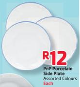 PnP Porcelain Side Plate Assorted Colours- Each