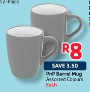 Pnp Barrel Mug Assorted Colours-Each