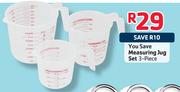 You Save Measuring Jug Set-3 Piece
