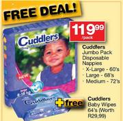 Cuddlers Jumbo Pack Disposable Nappies-Per Pack