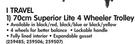 Travel 70cm Superior Lite 4 Wheeler Trolley-Each 