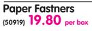 Aro Paper Fastners-Per Box