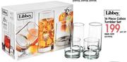 Libbey 16 Piece Cabos Tumler Set-Per Set
