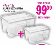 Alpha Box Combo-47 Ltr + 13 Ltr per combo