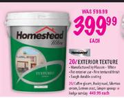 Homestead Exterior Texture-20 Ltr each
