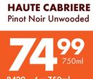 Haute Cabriere Pinot Nair Unwooded-750ml