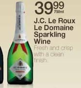 J.C Le Roux Le Domaine Sparkling Wine-750ml
