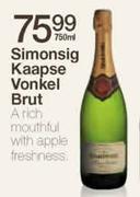 Simonsig Kaapse Vonkel Brut-750ml
