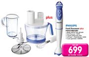 Philips Food Processor Plus Hand Blender HR7627 Plus HR1600-Per Bundle