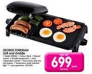 George Foreman Grill And Griddle GR64G